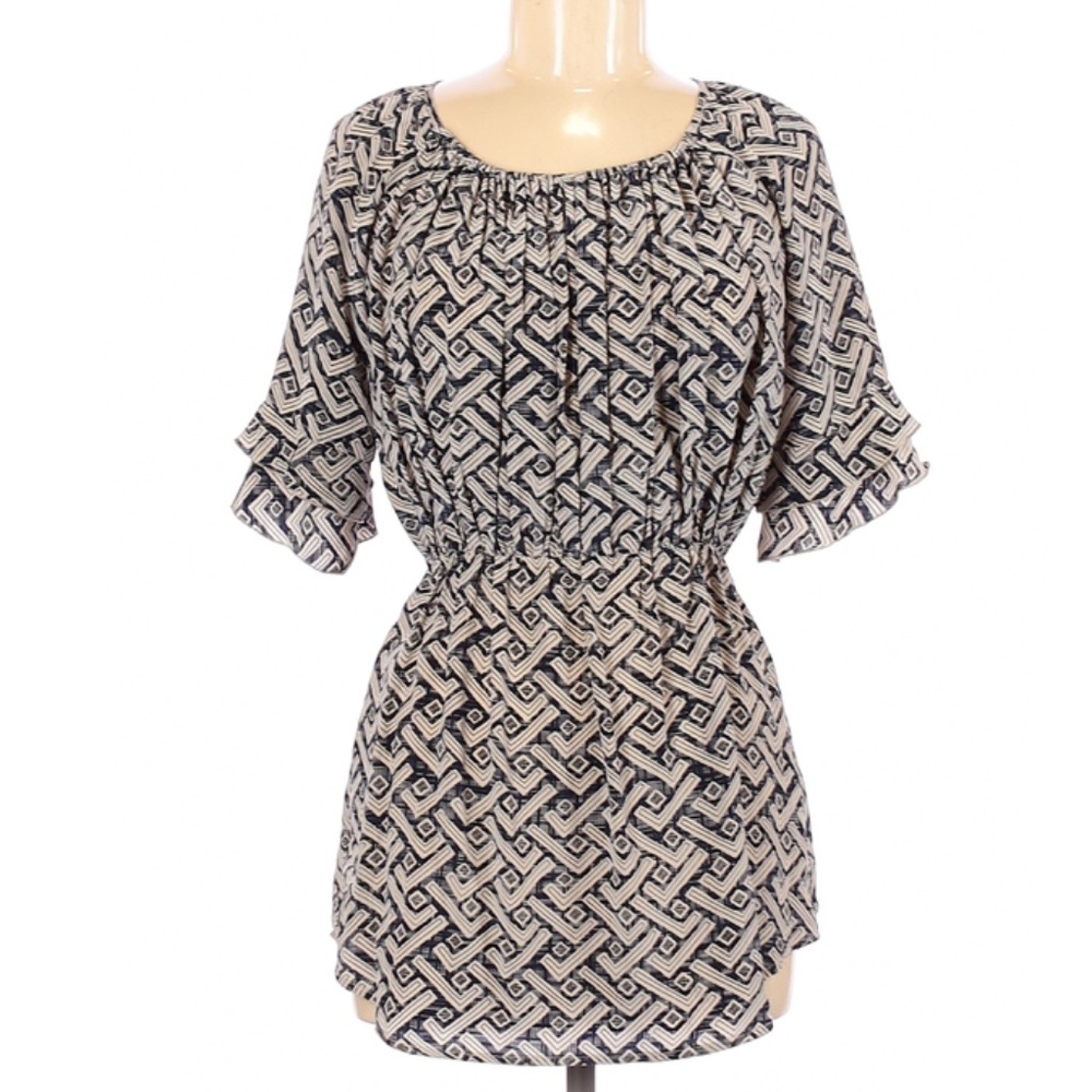 The Podolls Printed Silk Blouse